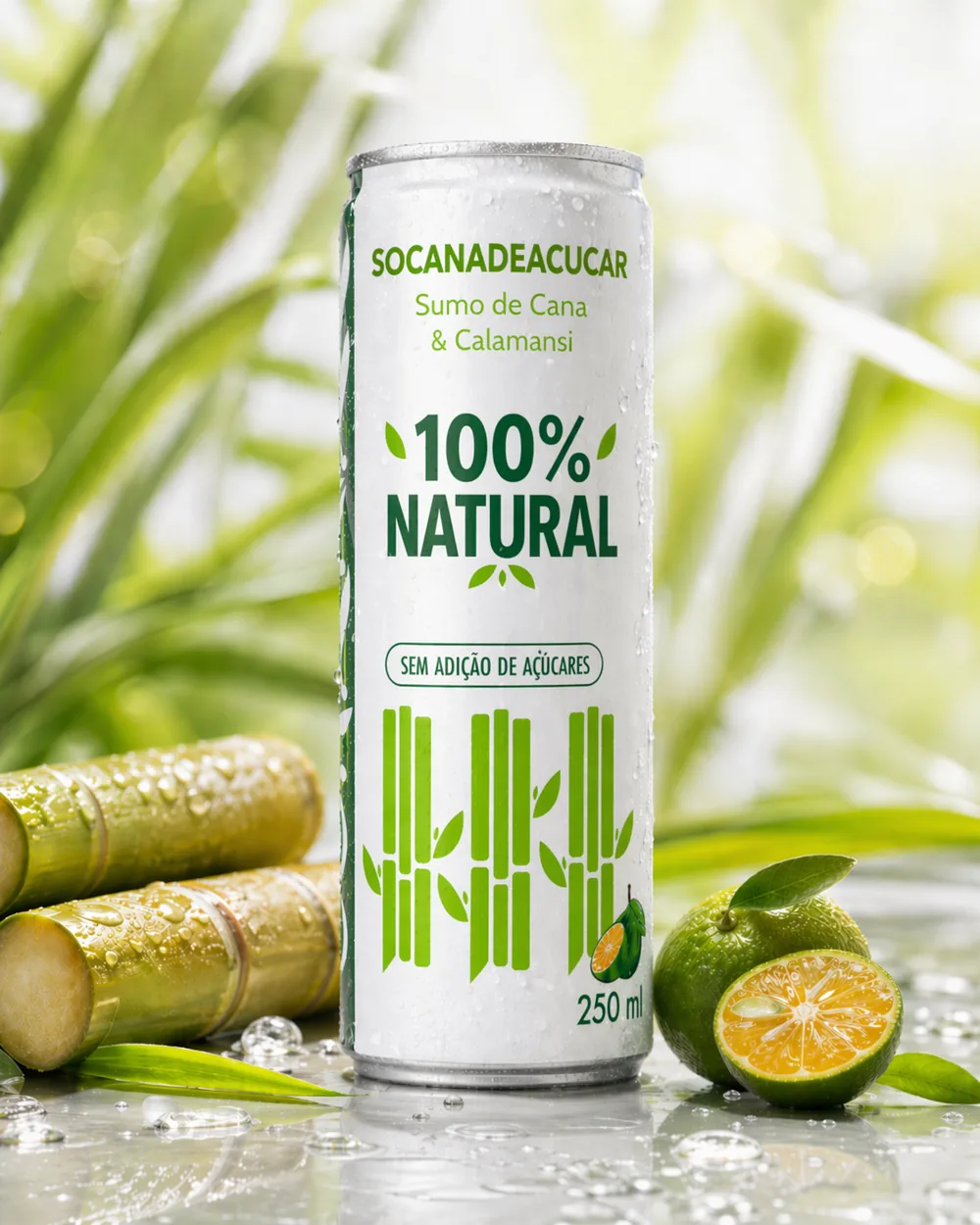 Canette Socanadeacucar de jus de canne et calamansi, 250 ml